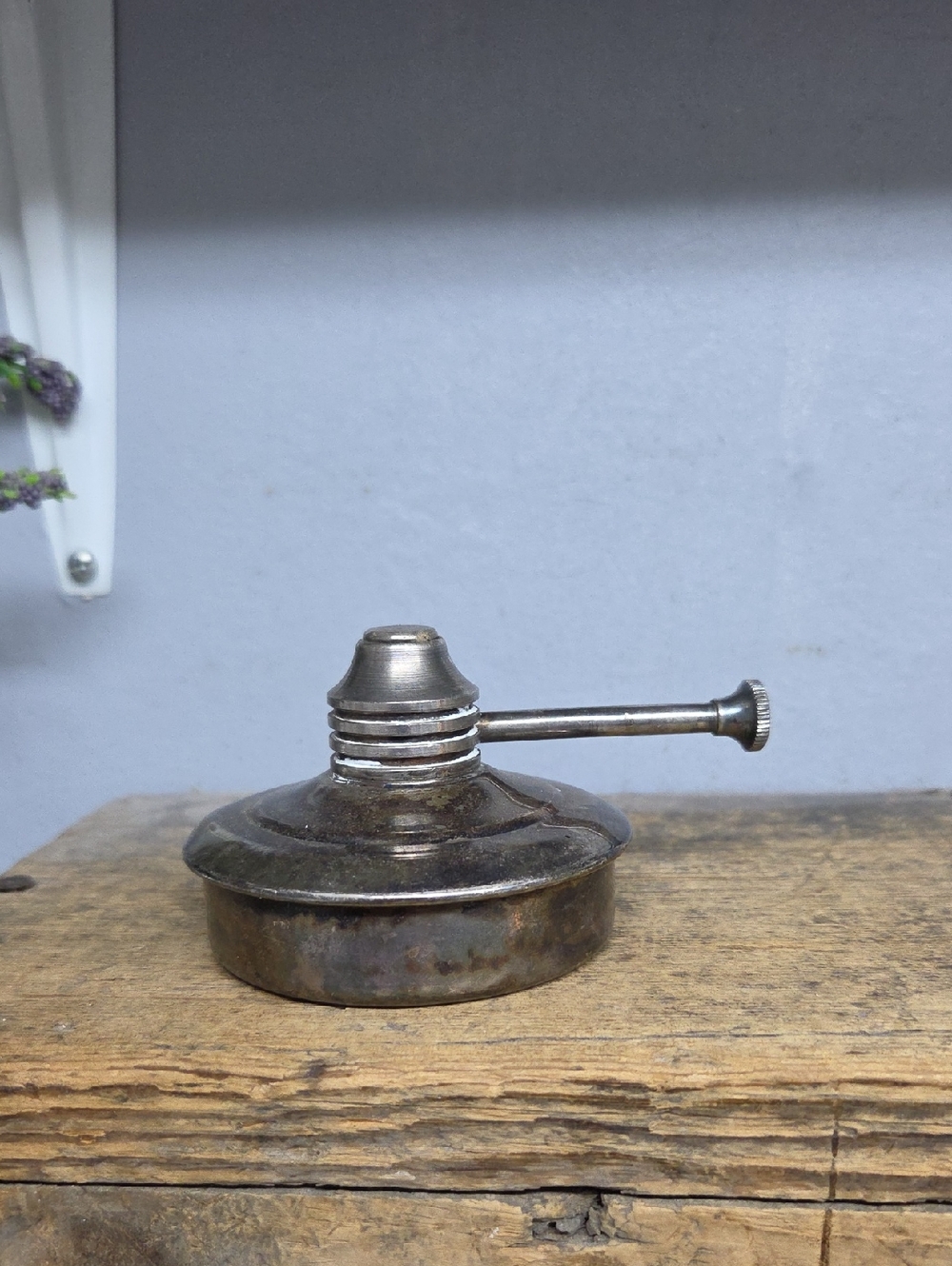 Vintage Silver Plated Jewelers Lamp